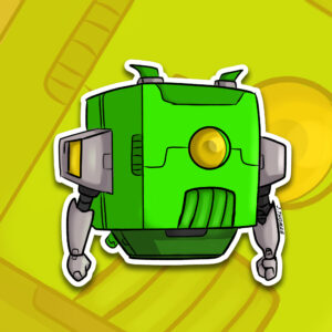 Green Bot: The Glitch in the Balance - Sticker